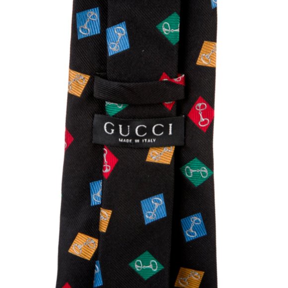 Rare GUCCI Vintage Horse Bit 100% Silk Equestrian - Picture 2 of 2